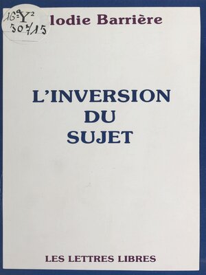 cover image of L'Inversion du sujet